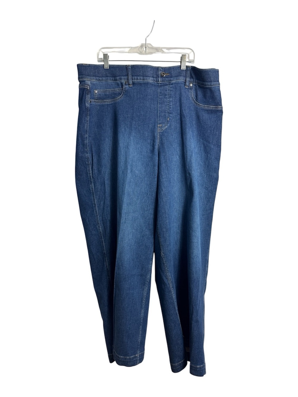 NWT SPANX Wide Leg Jeans Authentic Blue Size 3X Tall‎